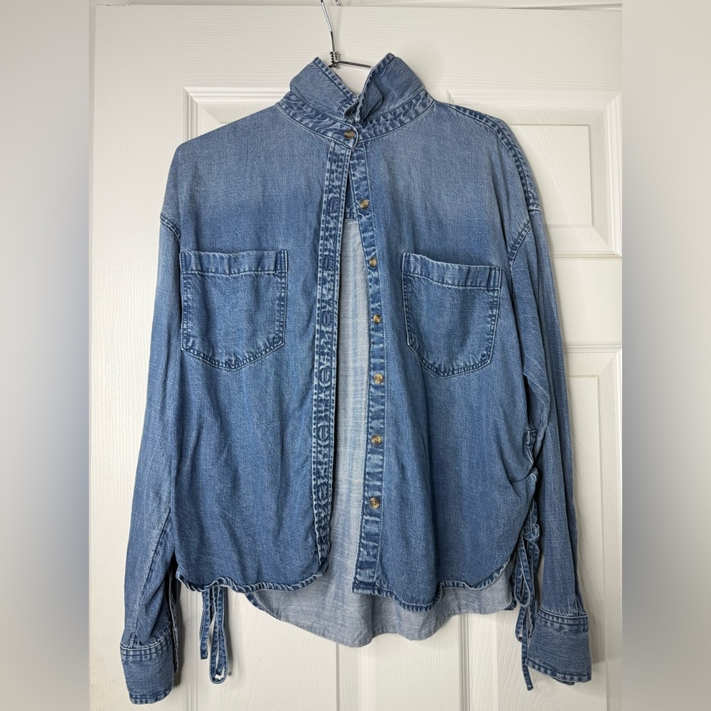 Denim Button-Up Shirt
